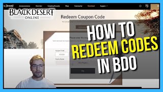 How to Redeem Coupon Codes in Black Desert Online Easily [upl. by Meeker]