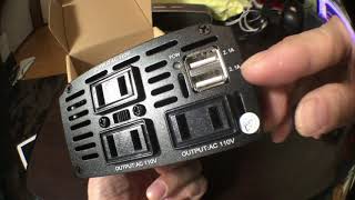 suaoki インバーター 300W シガーソケット充電器 カーチャージャー [upl. by Worden867]