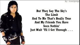 michael jackson  bad lyrics [upl. by Ellenrahs923]