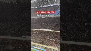 MILANUDINESE San Siro senza striscioni 🔴⚫️❌  Shorts [upl. by Waechter]