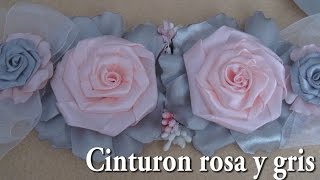 DIY Cinto maternal rosa y gris [upl. by Yvonne]