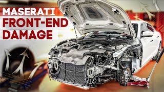 REBUILDING WRECKED MASERATI GHIBLI [upl. by Airotal381]