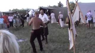 Viking fight battle at Bork Viking Harbour Denmark 2 [upl. by Dnumde]