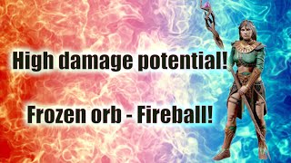 Diablo 2 The Frozen orb  Fire ball Sorceress Highest damage potential build [upl. by Sadick627]