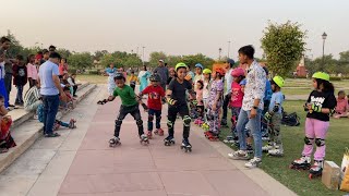 बच्चों नें आजा खुब माजा किया skating for kids 🧒 [upl. by Ellenid54]