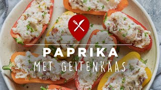 Gevulde paprika met geitenkaas [upl. by Kcirred599]