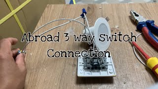 3 way switch Connection abroad pinoyelectrician electrican 3wayswitch [upl. by Trubow]