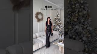 Meshki long dress try on haul meshki tryon weddingguestdresses holidaydresses holidayoutfits [upl. by Eluk]