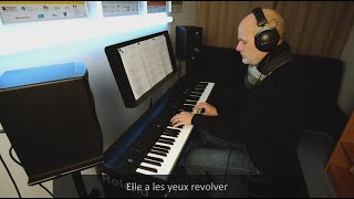 Marc Lavoine  Elle a les yeux revolver  Piano  KARAOKE [upl. by Doughman]