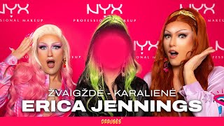 ERICA JENNINGS TAPO DRAG KARALIENE  STULBINAMA TRANSFORMACIJA  3 ĮVAIZDŽIAI IR POKALBIS 💄 [upl. by Nesyaj]