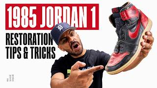 2000 Original 1985 Air Jordan 1 Restoration Tips and Tricks [upl. by Arenat]