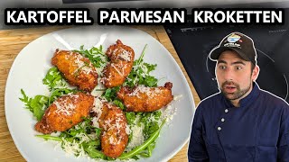 Kartoffel Parmesan Krapfen Kroketten die perfekte BeilageSnack [upl. by Endo]