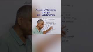 What is DAlemberts Principle by  DrDNGarain [upl. by Darrey]