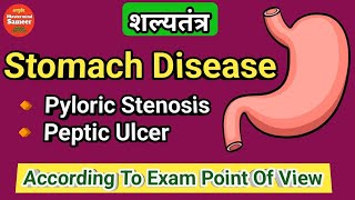 Disease Of Stomach And Duodenum In Hindi  Peptic Ulcer  Pyloric Stenosis  Shalya Tantra  BAMS [upl. by Mcneely]