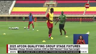 2025 AFCON qualifying group stage fixtures  Namibia vs Kenya Orlando stadium [upl. by Navac]