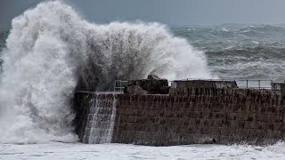 Massive Winter Storm on Cornwall North Coast [upl. by Cochard]