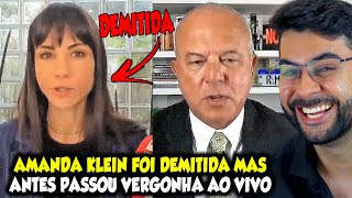 AMANDA KLEIN FOI DEMITIDA MAS ANTES DE IR EMBORA PASSOU VERGONHA AO VIVO [upl. by Drexler]