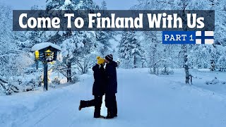 Finland Travel Vlog Winter Wonderland Part 1 Desi Couple On The Go Travel Series English Sub [upl. by Ycal]