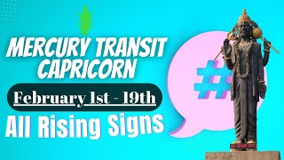 Mercury transit Capricorn on February 1st  All Rising Signs [upl. by Debra829]