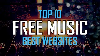 Top 10 Best FREE WEBSITES to Download Music Online [upl. by Neela]