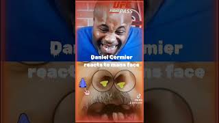 Daniel Cormier laughs at mans face I sing Canadian 80s rock band trooper funny ufc reactionshort [upl. by Damalus]