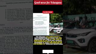 telangana vehicles roadtax electricvehicles ev shorts dailyupdates tax goodnews hyderabad [upl. by Aret]