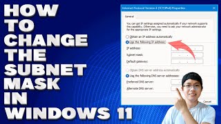 How To Change The Subnet Mask in Windows 11 Guide [upl. by Caraviello]