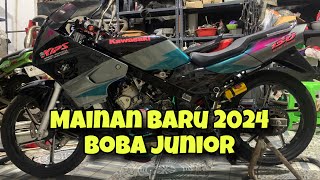 Warm up mesin baru sunmori Kawasaki Ninja SSR 150 Boba Jr [upl. by Suhcnip]