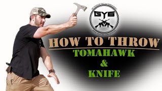 HOW TO THROW a Knife  AXE  Tomahawk [upl. by Egbert]