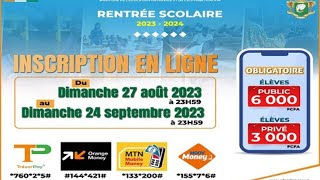 Rentrée Scolaire 20232024 Inscription En Ligne Et Impression De Fiche Des Elèves Lycées amp Collèges [upl. by Boffa308]