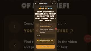 From 2FA to cold storage memefi code  2 November  memefi telegram [upl. by Llezom]