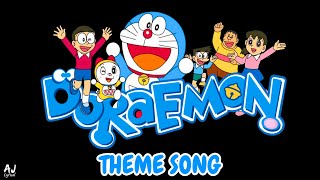 Doraemon Title Song  Lyrical Video  AJNCM Lyrical [upl. by Ecienaj854]