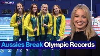 Aussie Dolphins Smash Olympic 4x200m Relay [upl. by Lisle]