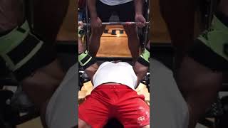 Larry Wheels’ 675lbs Bench [upl. by Ssirk]