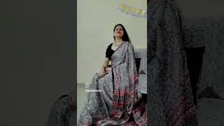 modaal silk saree tyshorts baghprint trending trending saarilover by NR creations 😍 [upl. by Anayeek]