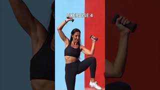 Standing abs and waist with weights  fitness women workout reels [upl. by Dani]