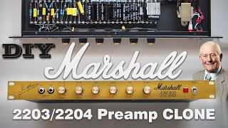 Marshall JCM800 22032204 DIY tube preamp Clone [upl. by Anikat594]