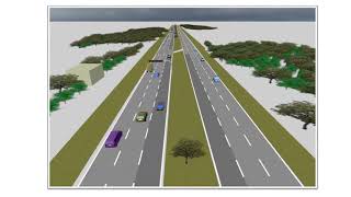 Traffic Simulation  Reversible lane ถนนมิตรภาพ [upl. by Atreb]