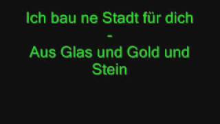 Cassandra Steen feat Adel Tawil  Stadt w Lyrics [upl. by Crispen25]