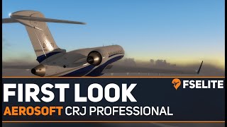 Aerosoft CRJ Professional The FSElite First Look [upl. by Eicart218]