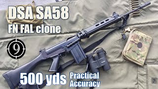 DSA SA58 FN FAL to 500yds Practical Accuracy [upl. by Enair458]