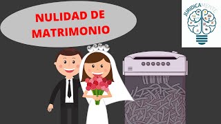 LA NULIDAD DE MATRIMONIO [upl. by Qidas]