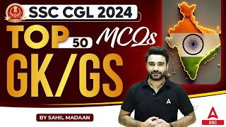 Top 50 GK GS MCQs for SSC CGL 2024  GK GS By Sahil Madaan [upl. by Docia]