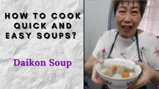 Daikon Soup  can be eaten in pickles or salads  Nyonya Pearly Kee [upl. by Nagirrek364]