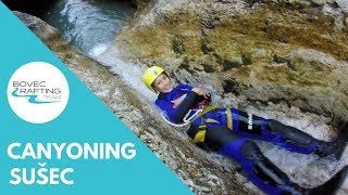 Thrilling canyoning in Slovenia  Sušec Canyon  Bovec Rafting Team [upl. by Moorefield]