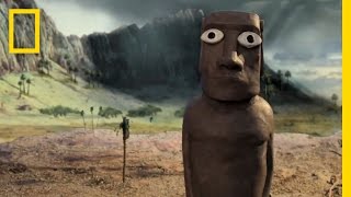 Easter Island Animation—How Were the Giant Statues Moved  National Geographic [upl. by Lepper784]