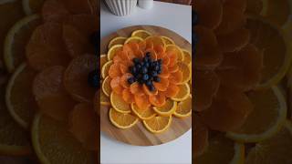 Fruits Platter ideas🍊🫐shorts fooddecoration foodart fruitcutting platingideas [upl. by Yhprum]