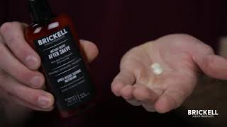 Brickell Mens Products  Instant Relief Aftershave for Men Tutorial [upl. by Tolkan]