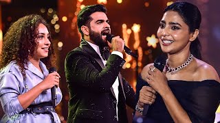 Pearly Maaney and Adil Ibrahim Teasing Aishwarya Lekshmi at South Movie Awards [upl. by Drehcir]