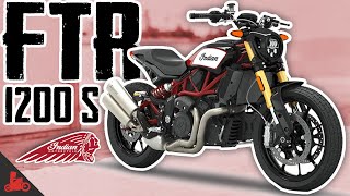 Indian FTR 1200 S Test Ride 2020 Race Replica [upl. by Eitnom227]